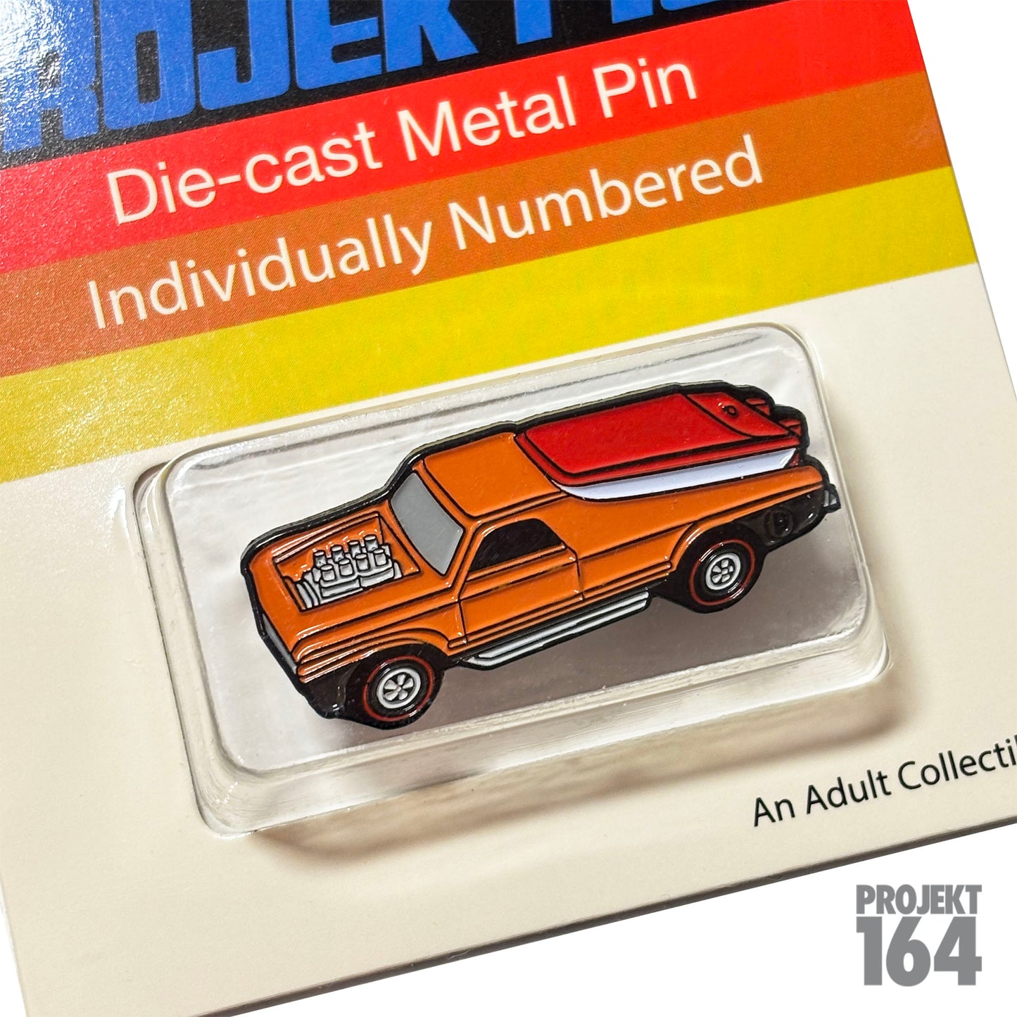 Boat Truck Pin - orange