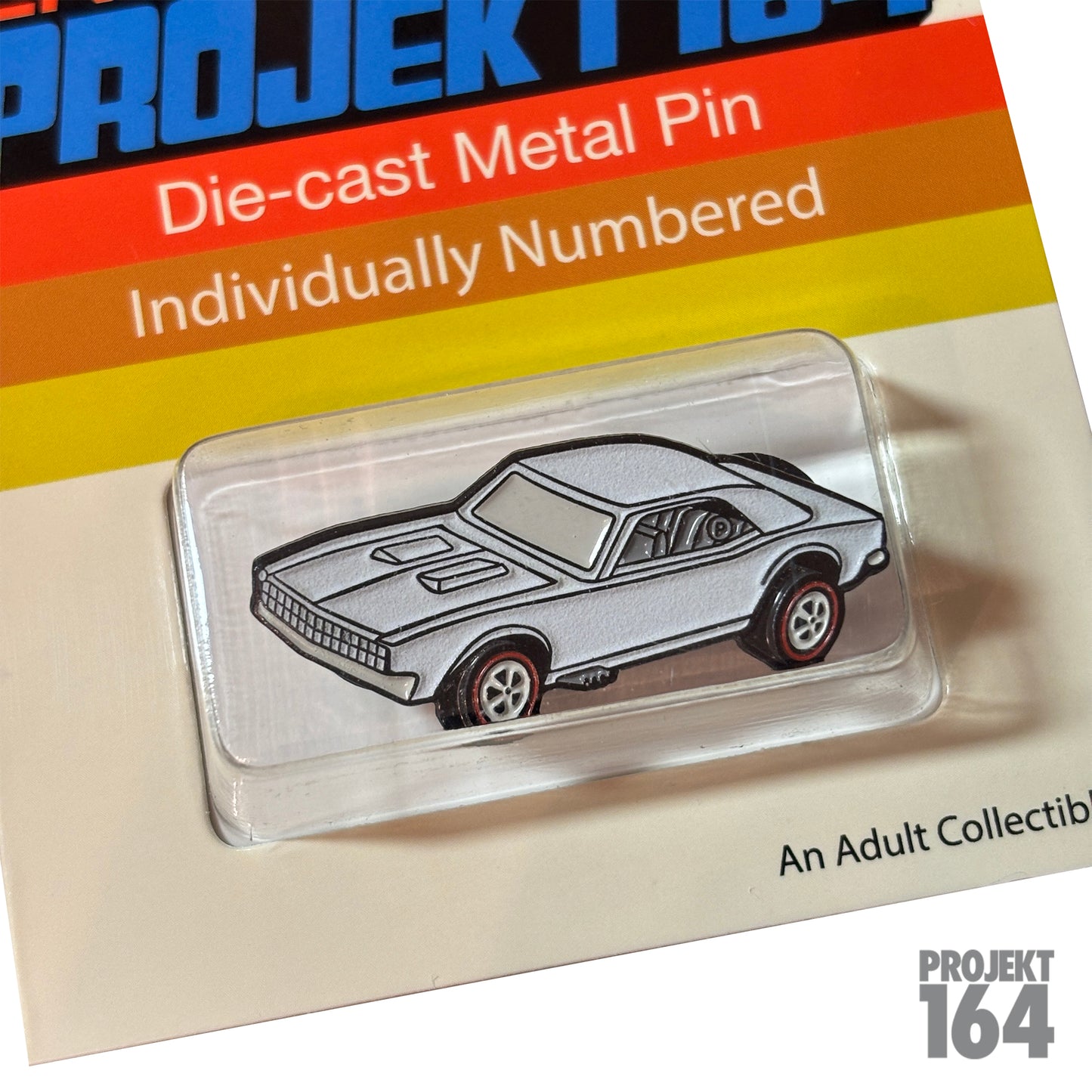 White Camaro Pin - Glows