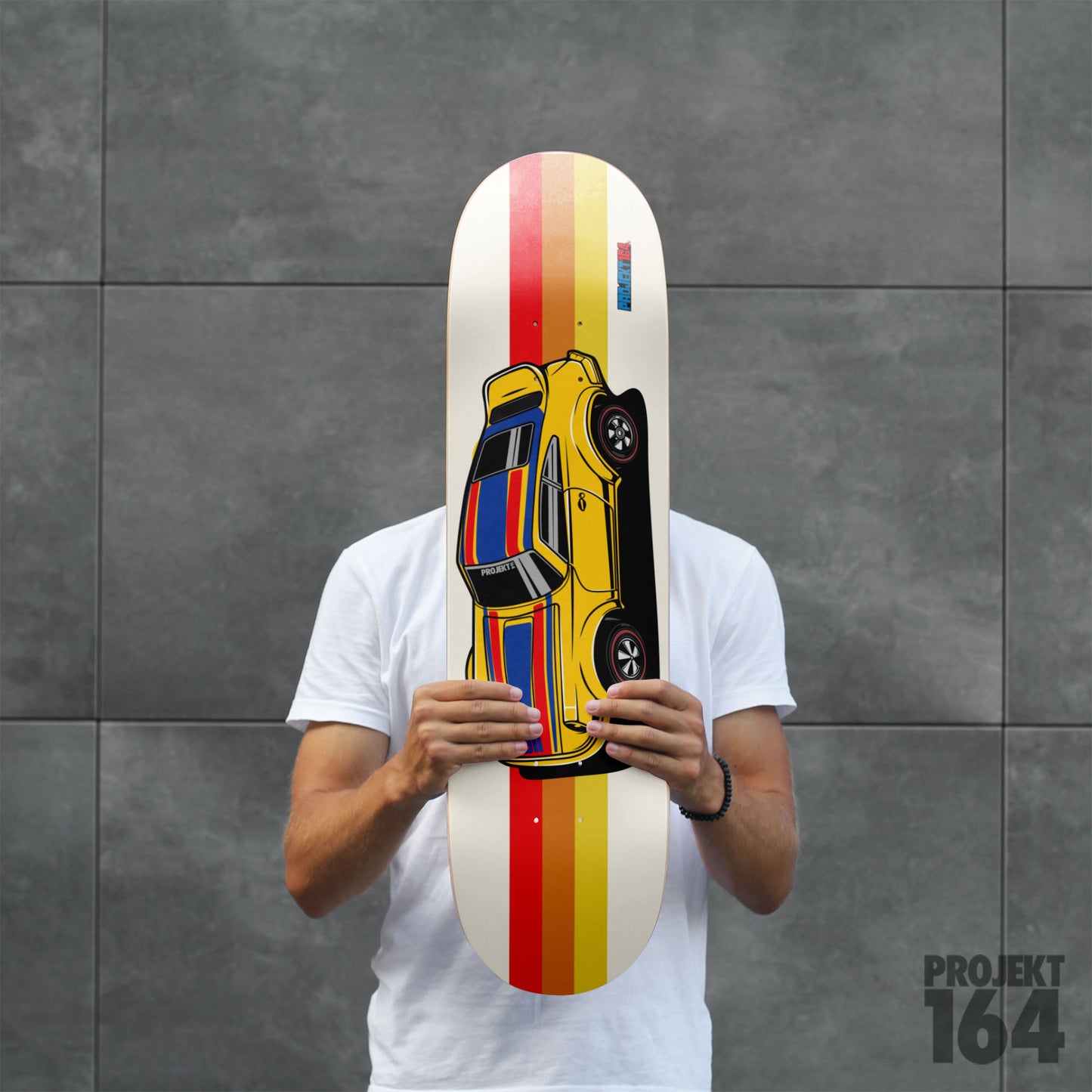 P-car 911 - Yellow - Skateboard Deck