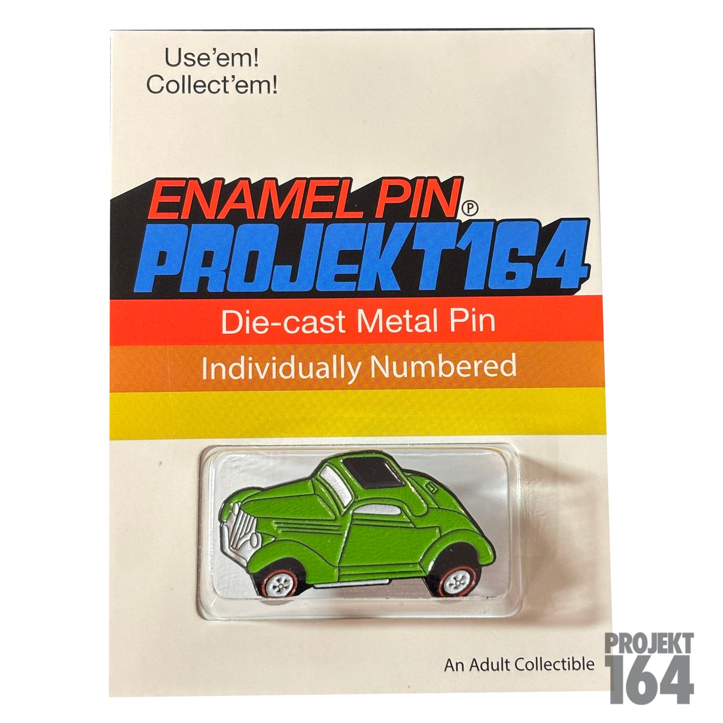 '36 Coupe Pin - lime green