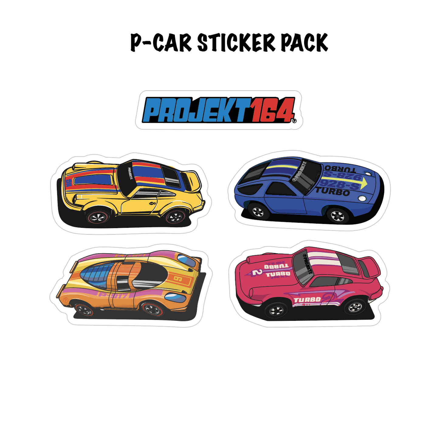 P-car - Sticker Pack - Set 1