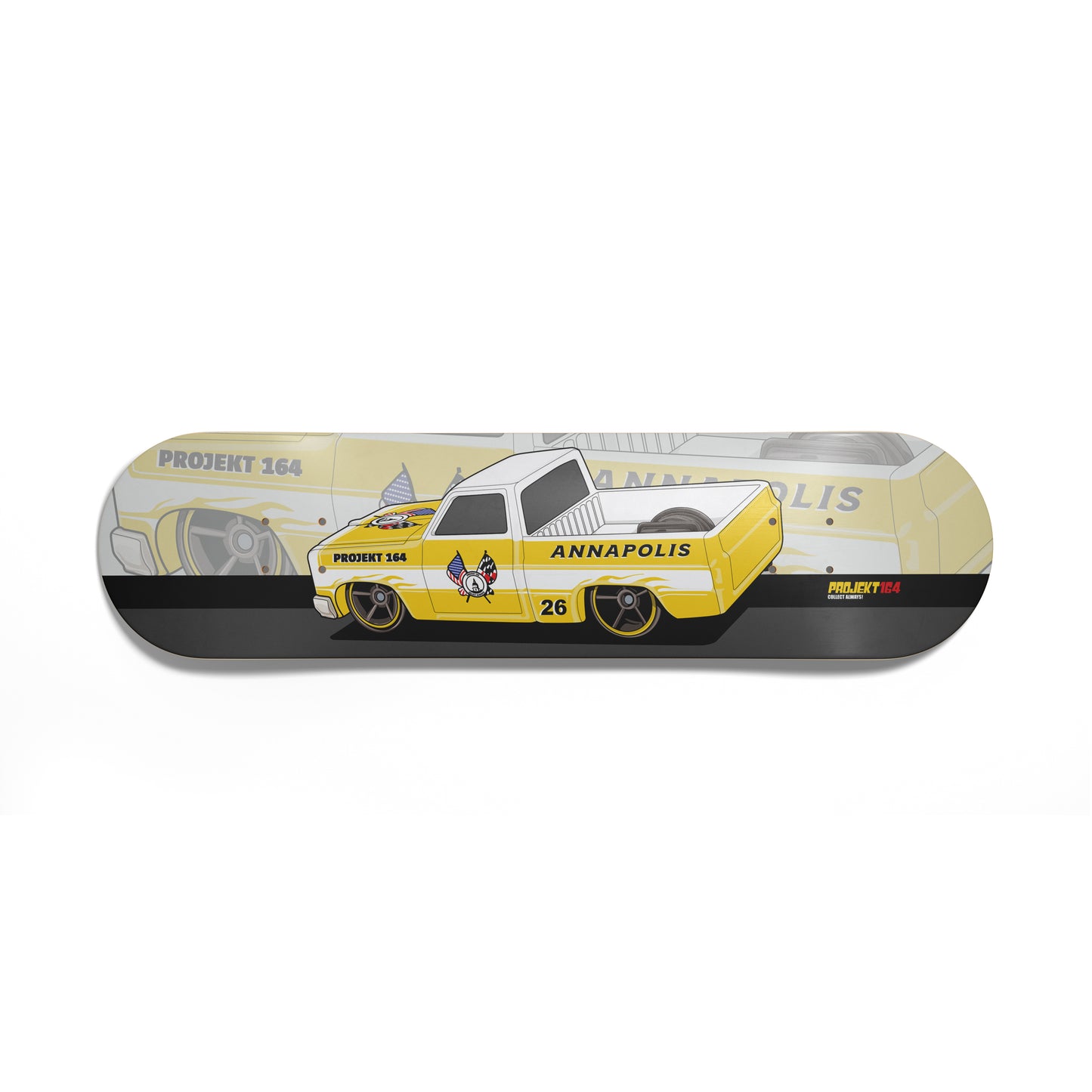83 Silvy - yellow Annapolis - Skateboard Deck