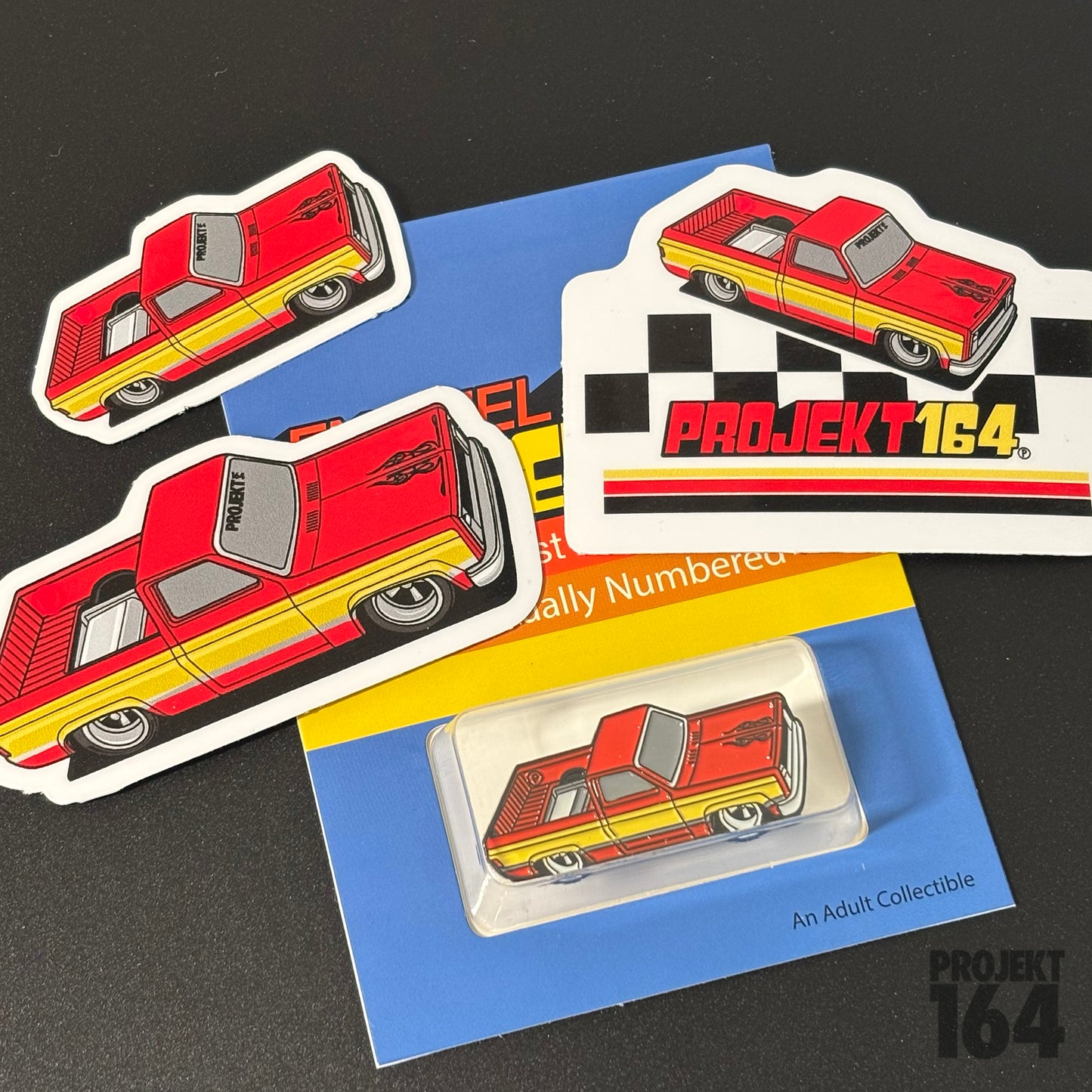 Silvy Truck Pin - Red/Tan