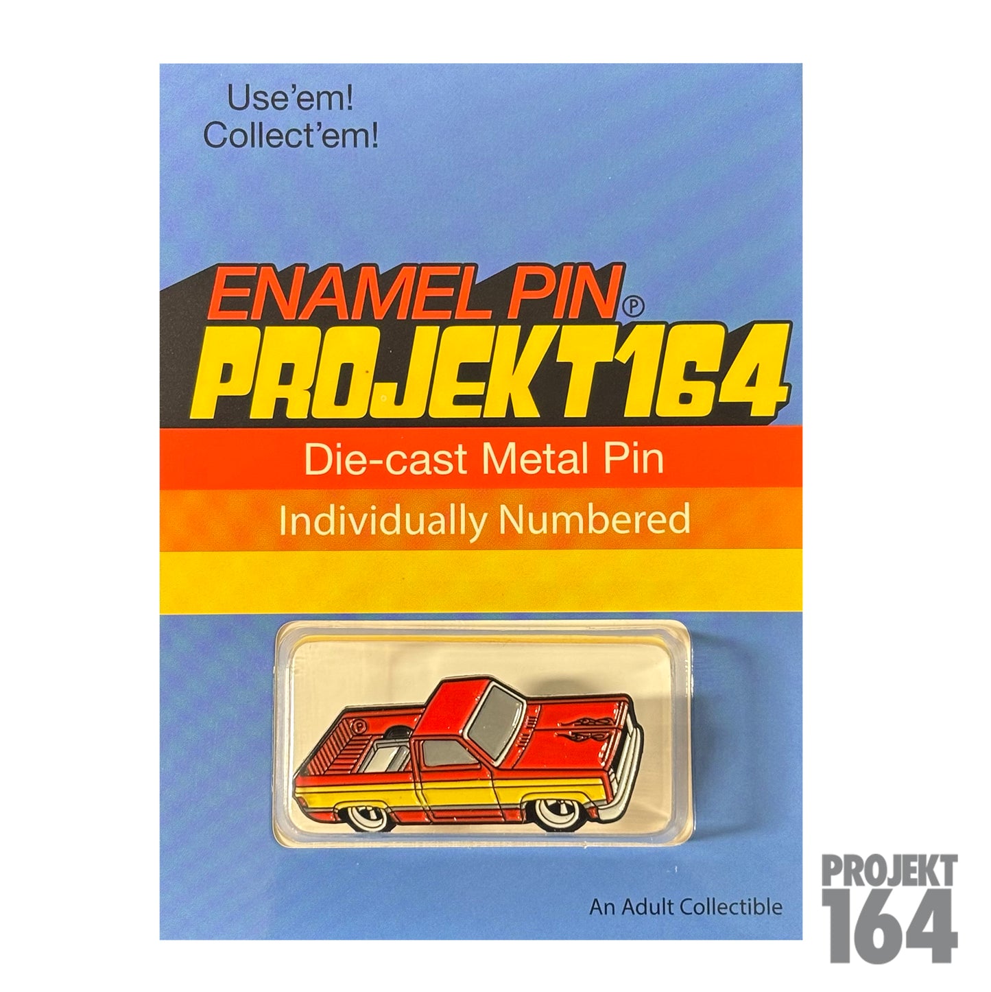 Silvy Truck Pin - Red/Tan