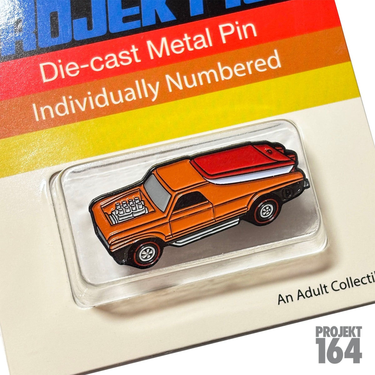 Boat Truck Pin - orange
