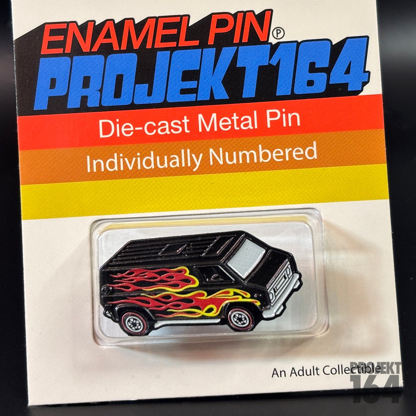 Flame Van - Black - Pin