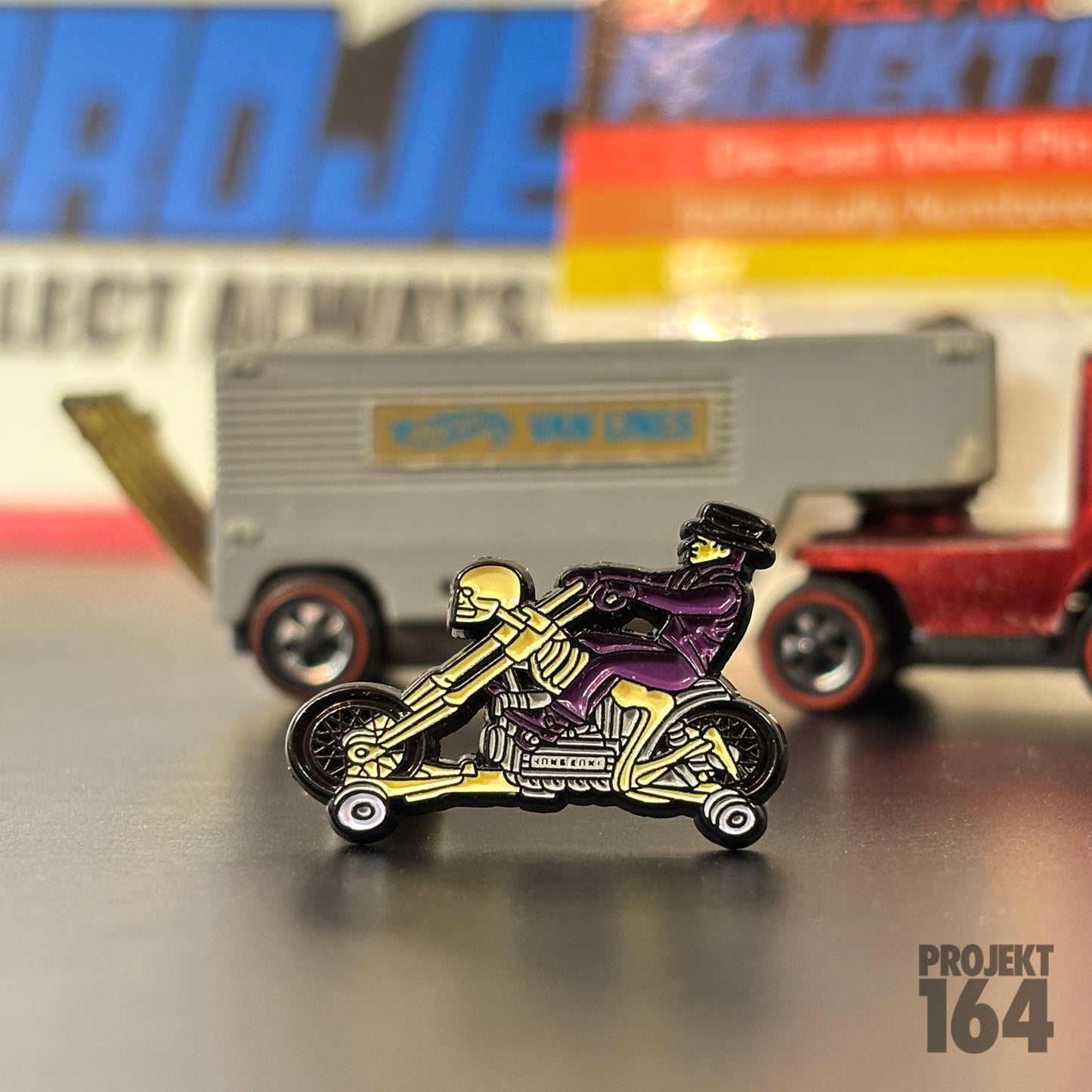 Purple rider Bone cycle Pin - Ltd 30