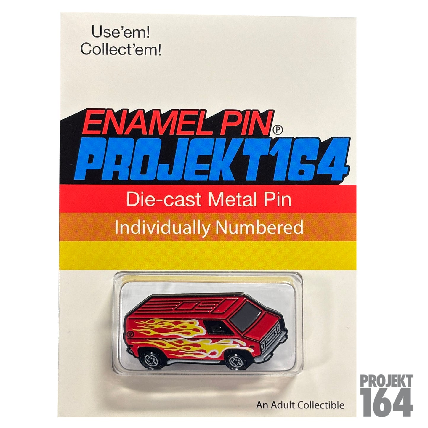Flame Van - Red - Pin