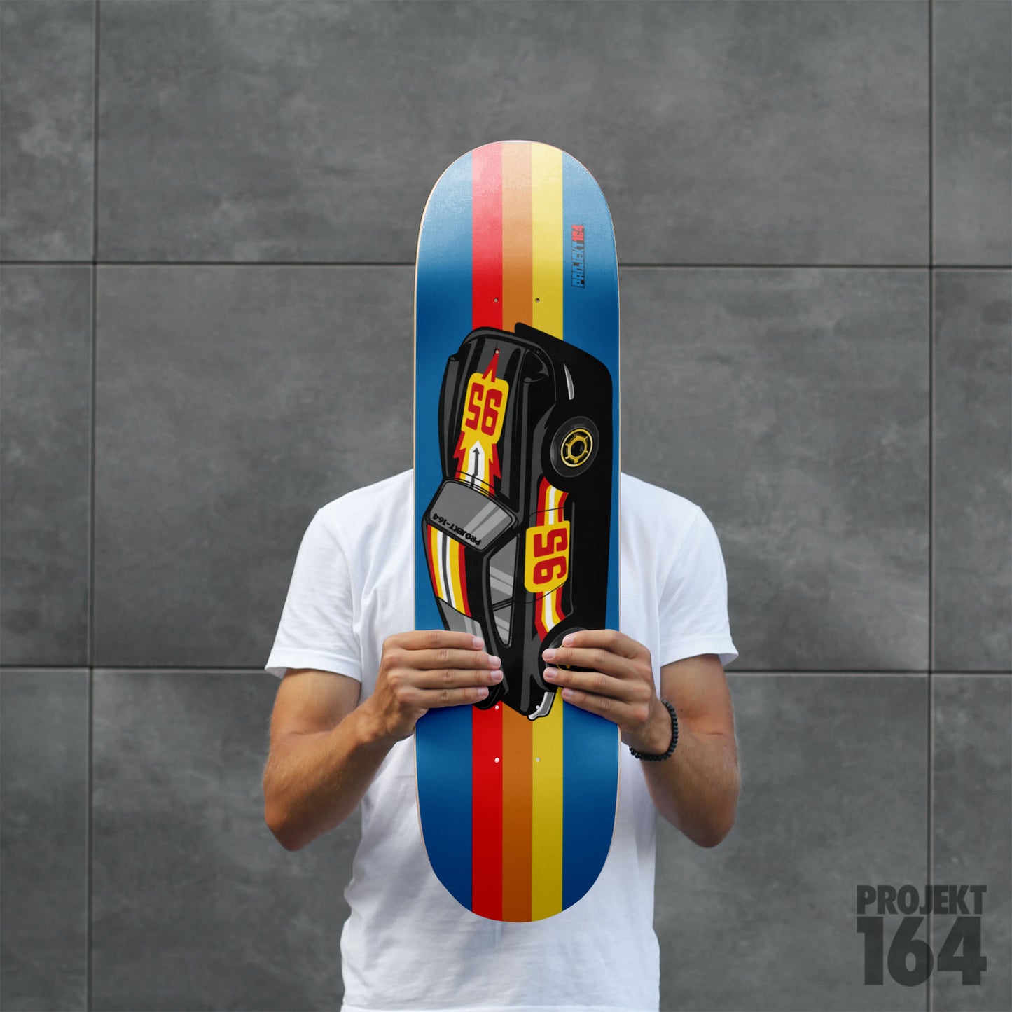 95 P-Car Skateboard Deck - black