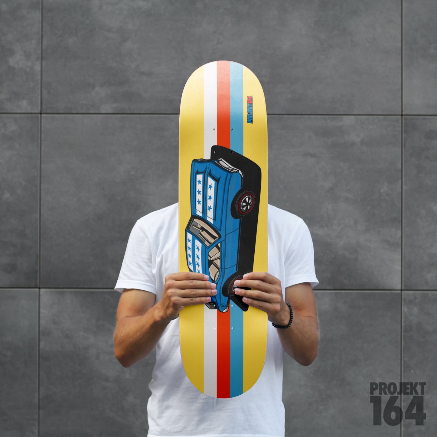 442 - Lt Blue - Skate Deck