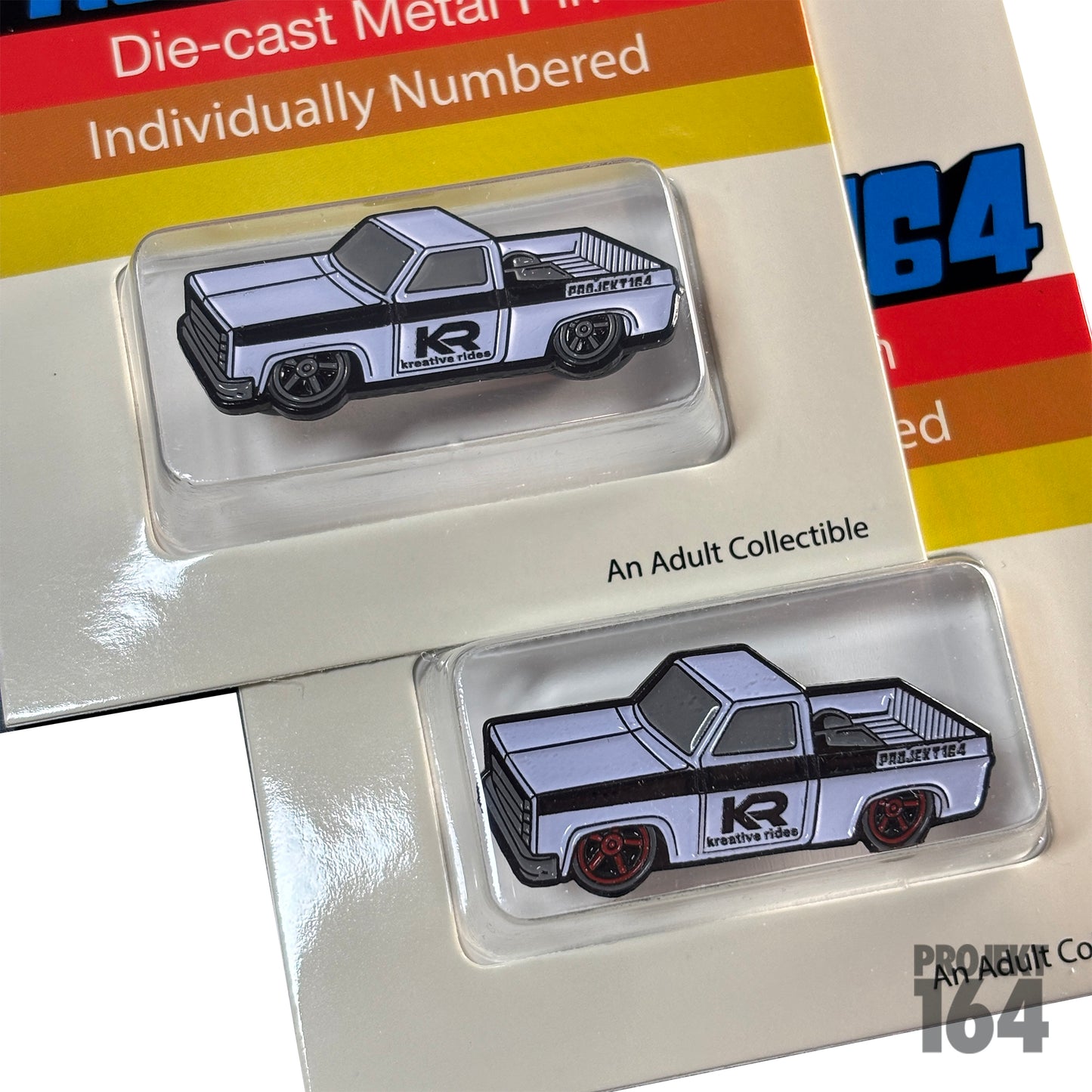 Kreative Rides x P-164 - pin and KR case set