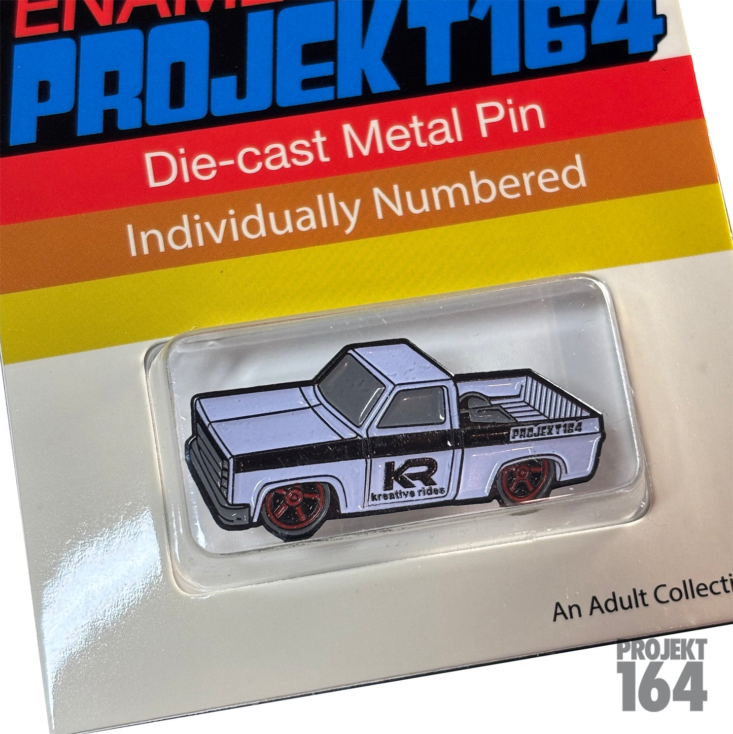 Kreative Rides x P-164 - pin and KR case set