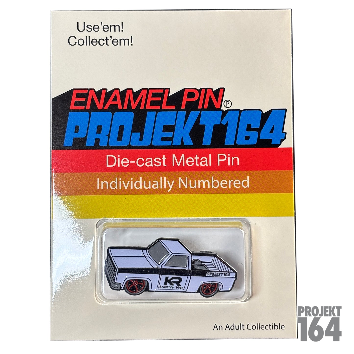 Kreative Rides x P-164 - pin and KR case set