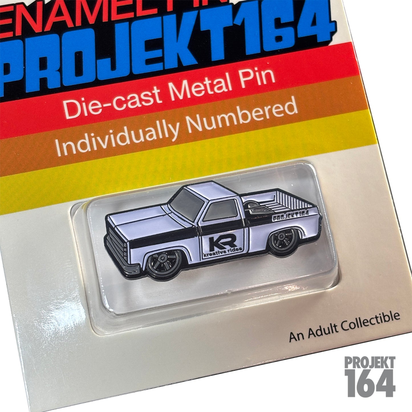 Kreative Rides x P-164 - pin and KR case set
