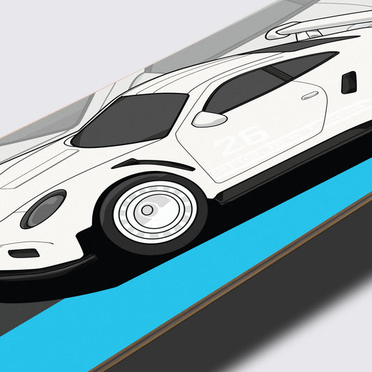 GT3 - White - Skateboard Deck