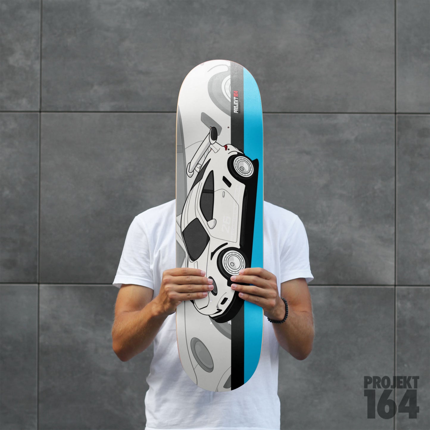 GT3 - White - Skateboard Deck