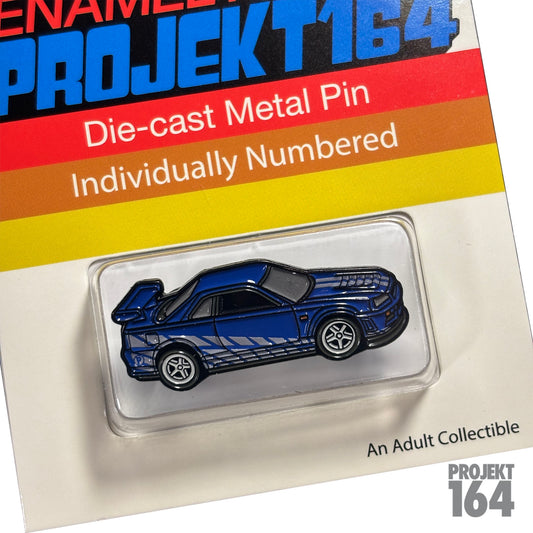 Skyline R34 Pin - Blue