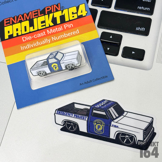 The Cop Truck Pin w/sticker