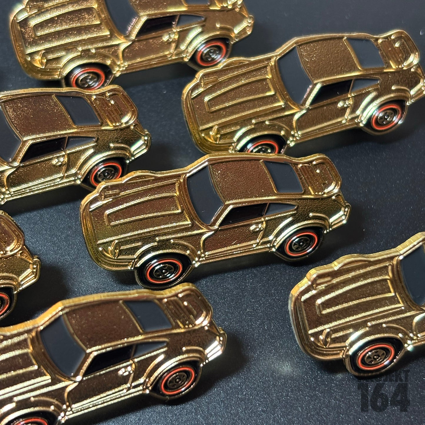 Gold plated P-Car Pin