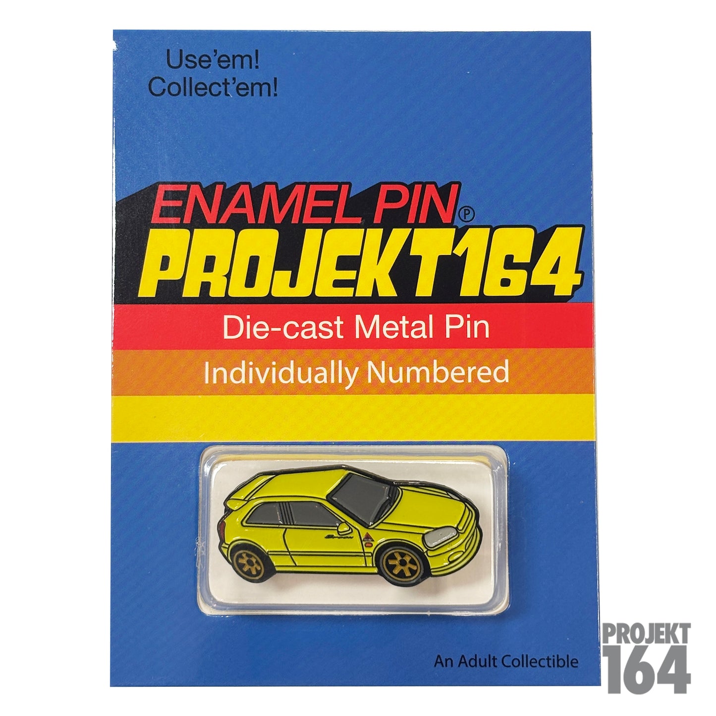 JDM Hatchback Pin - White