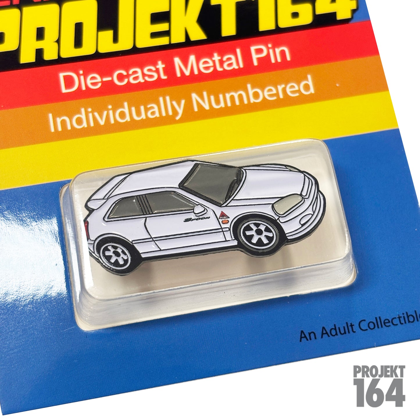 JDM Hatchback Pin - White