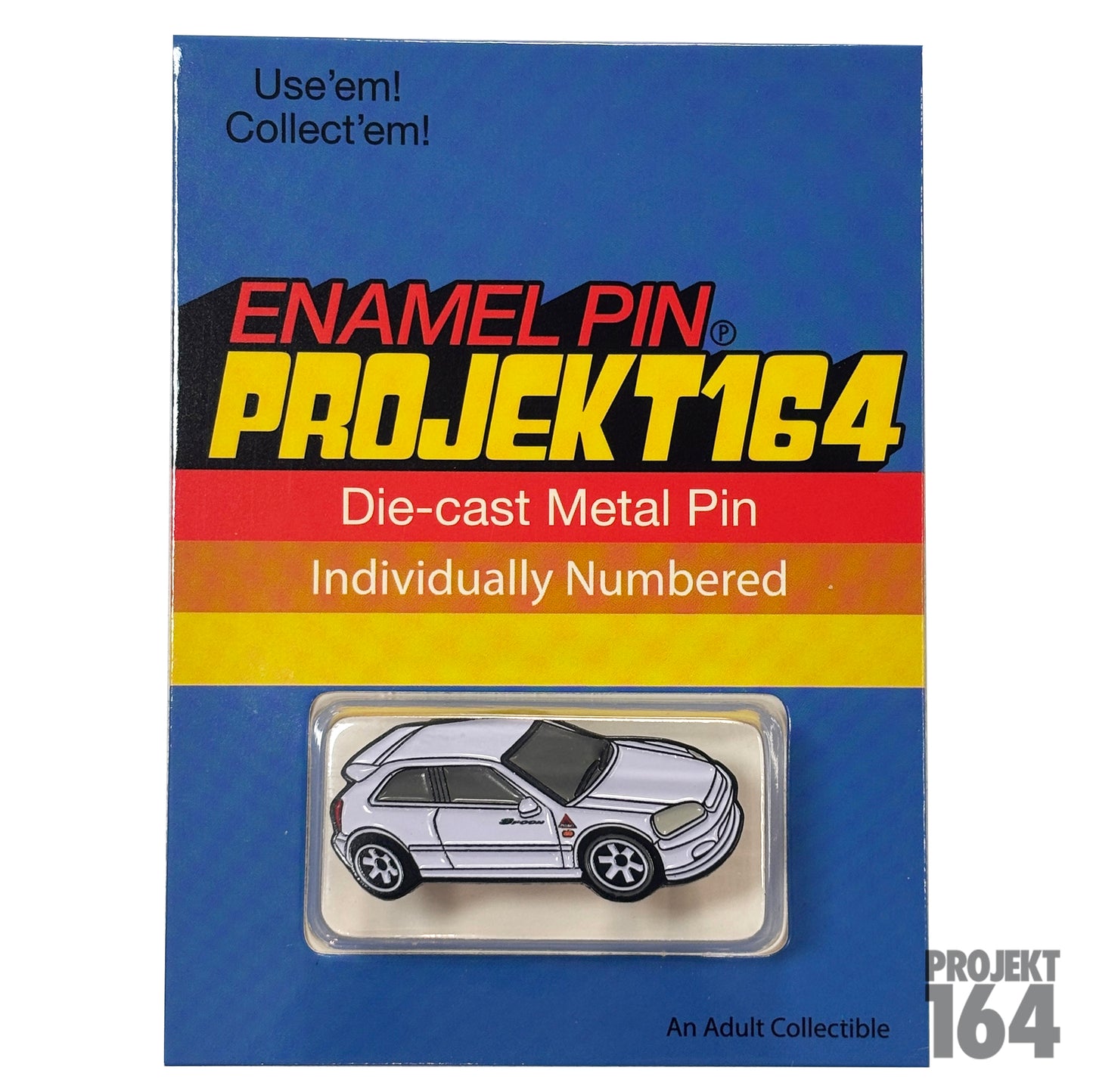 JDM Hatchback Pin - White