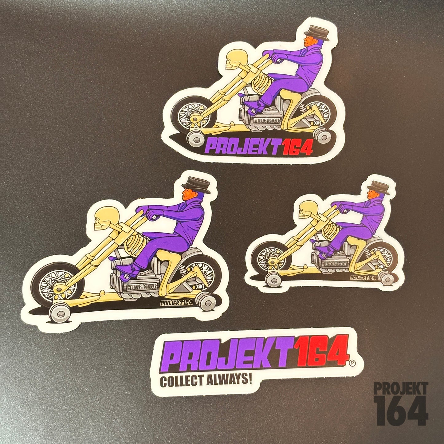Purple rider Bone cycle Pin - Ltd 30