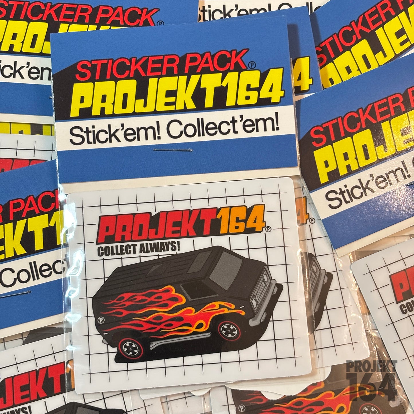 Flame Van - Black - Pin