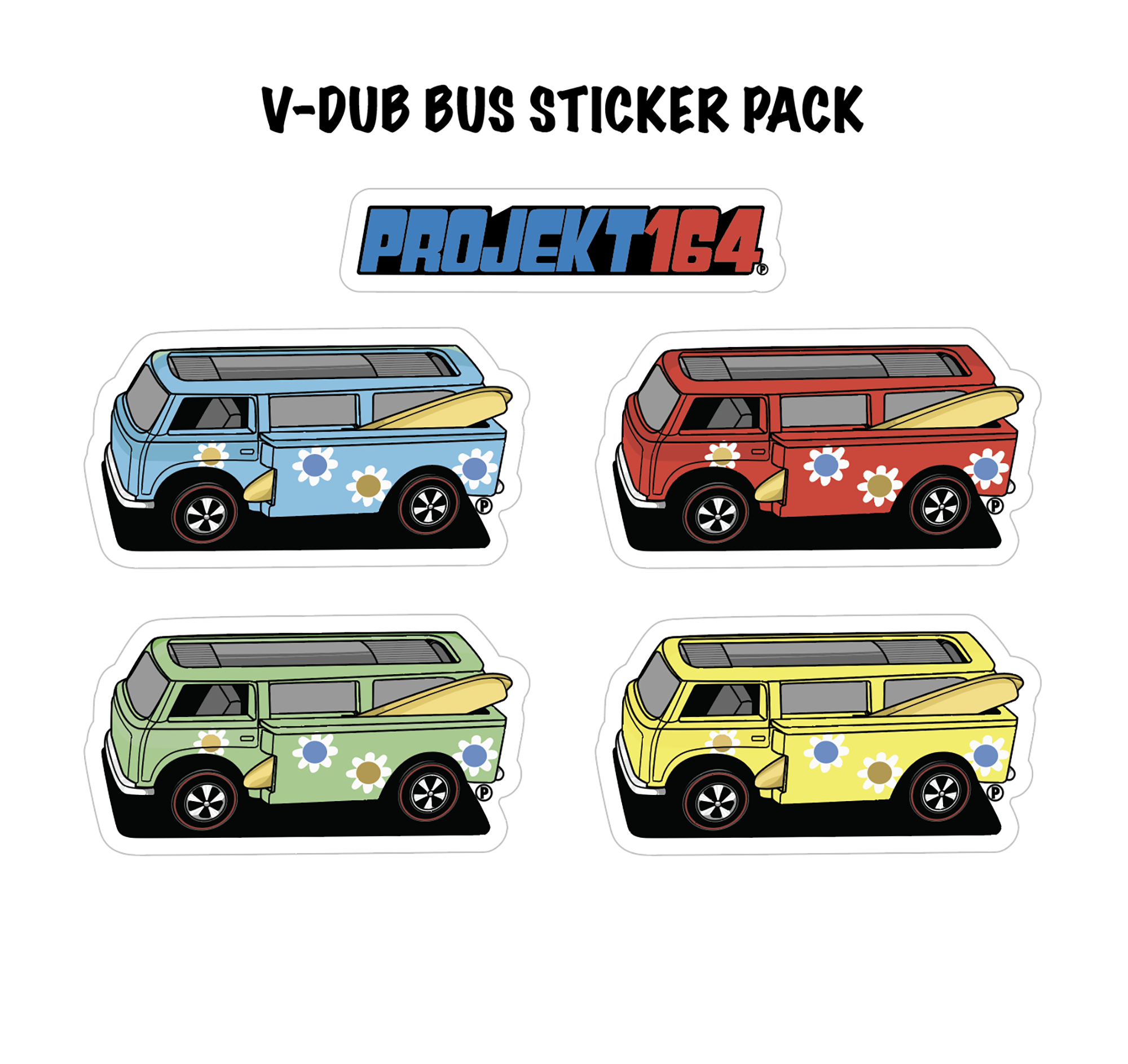 V-Dub Bus - Sticker Pack – Projekt 164