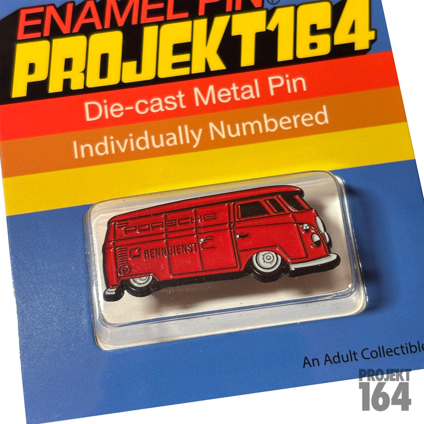 VW Bus Pin - Red